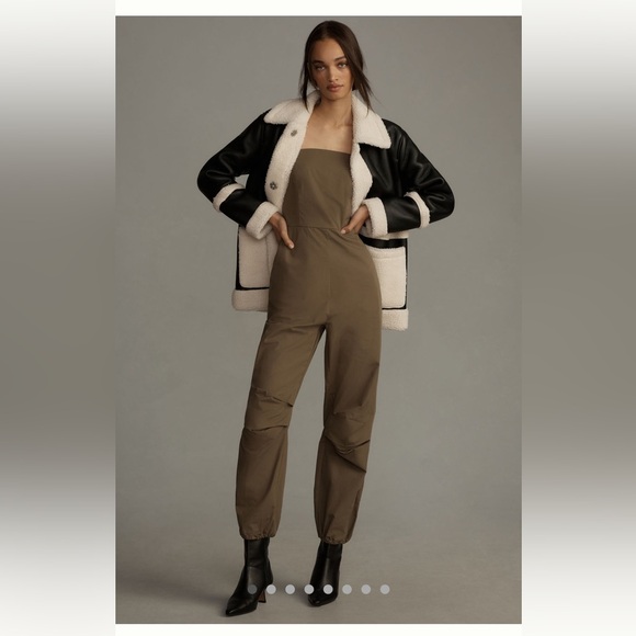 Anthropologie Olive Green Jumpsuit - Picture 1 of 8